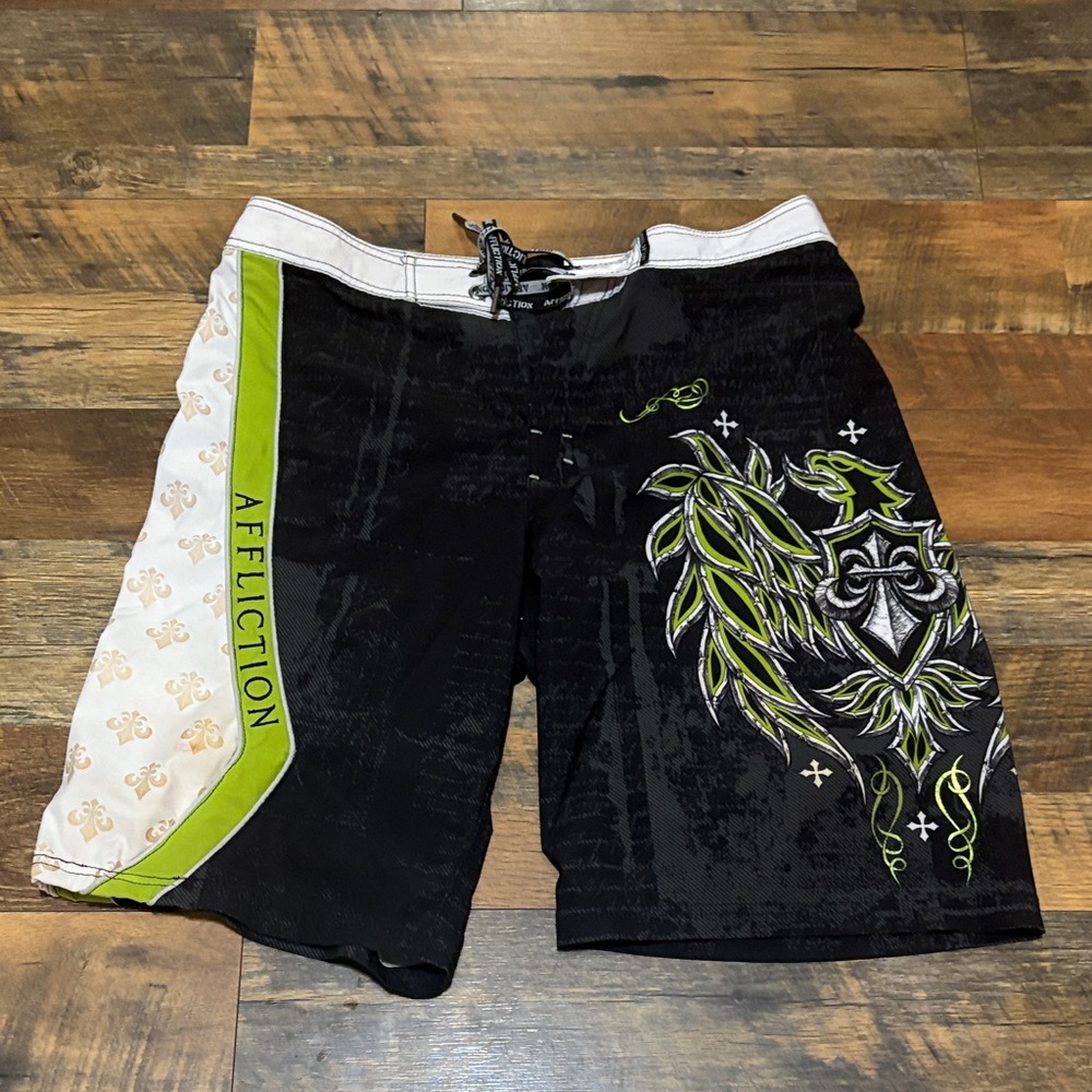 Vintage Y2K Affliction‎ Baggy Board Shorts